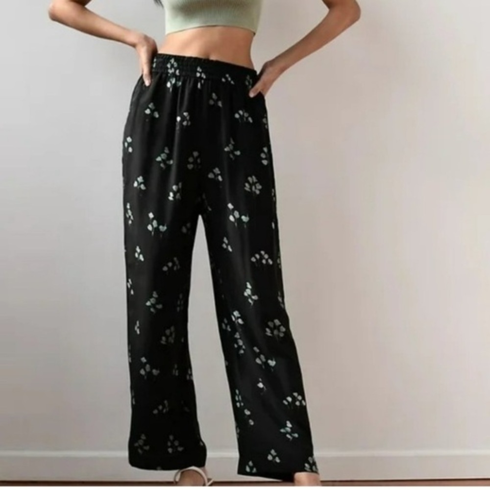 Aritzia Wilfred Aries Pant Black Aqua XS